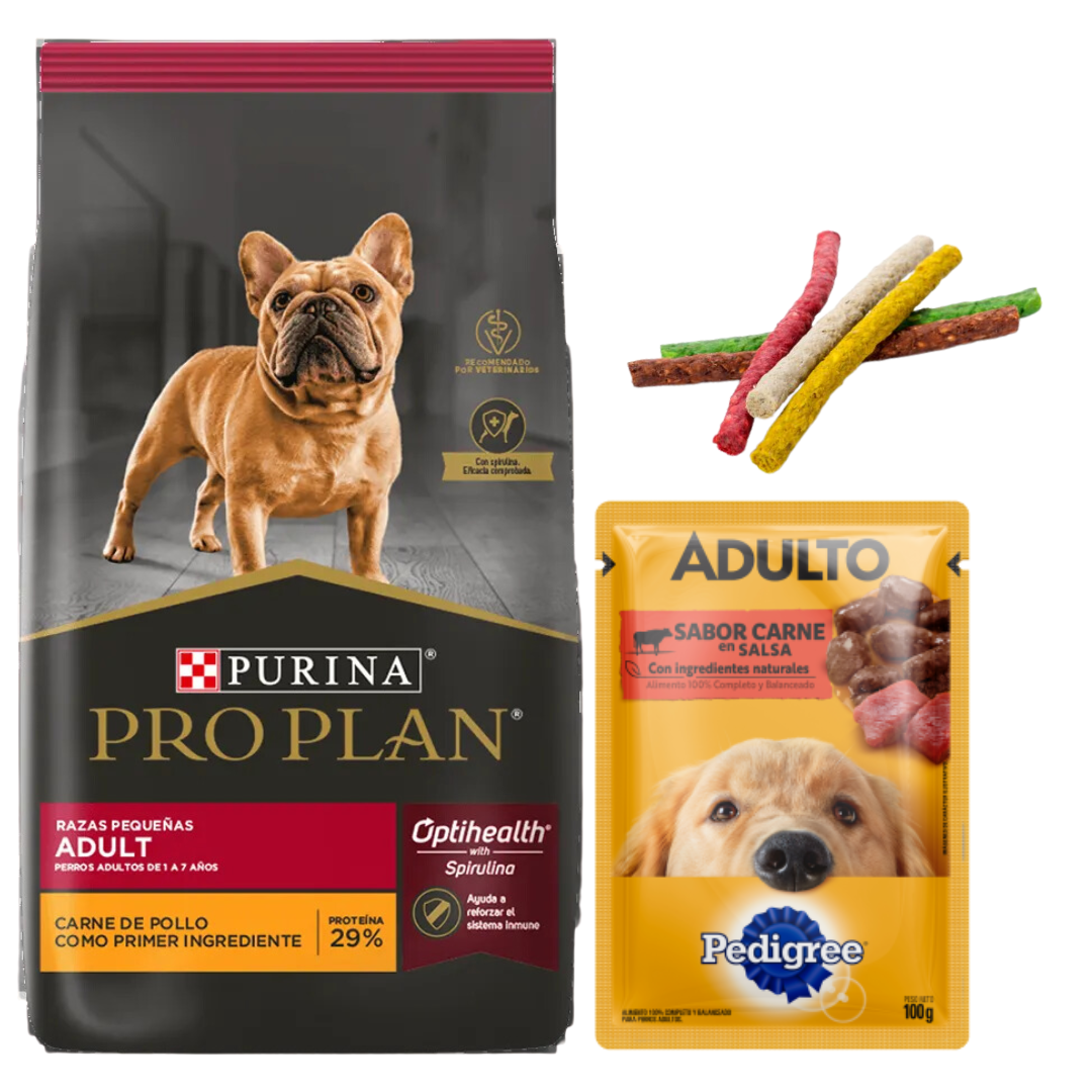 Pro Plan Perro Adulto Raza Pequeña 7.5kg + Regalos
