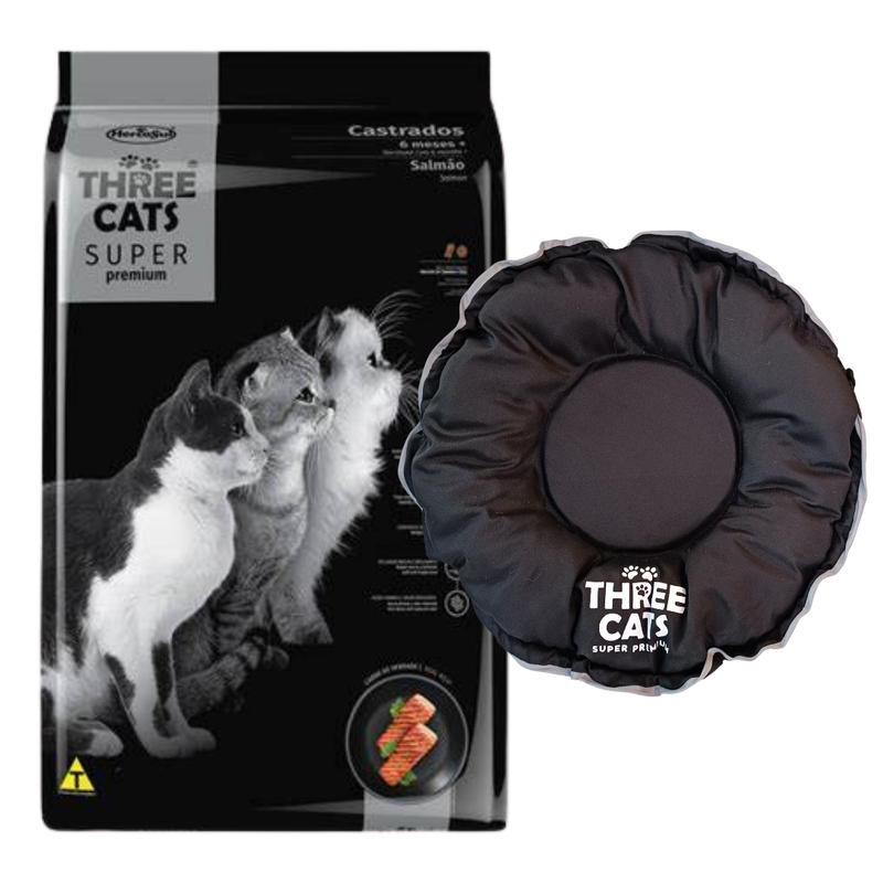 Three Cats SP Gato Castrado Salmon 15kg + Regalos