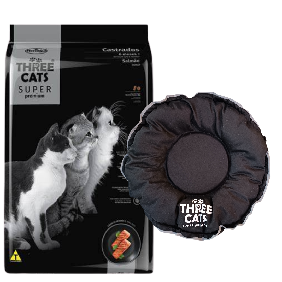 Three Cats SP Gatos Castrados Salmon 10.1kg + Regalo