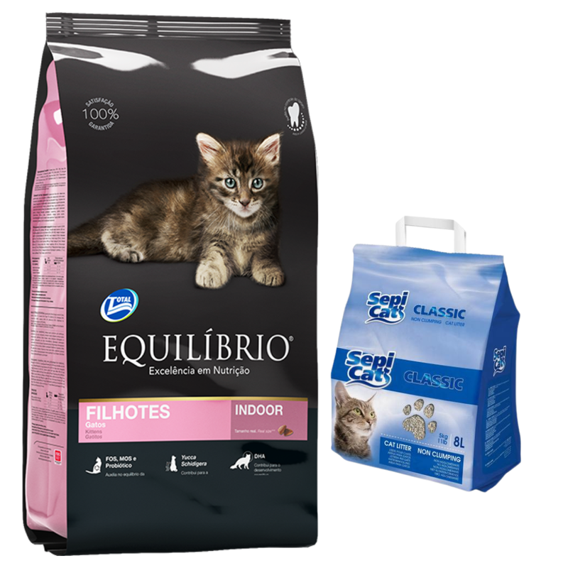Equilibrio Gatos Cachorros 7.5kg + Regalos