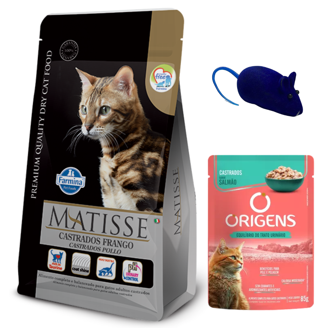 Matisse Gatos Castrados Pollo 7.5kg + Regalos