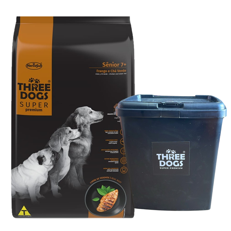 Three Dogs SP Perros Senior Med/Gde 17kg + Regalo