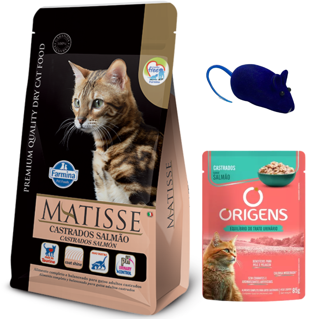 Matisse Gatos Castrados Salmon 7.5kg + Regalos