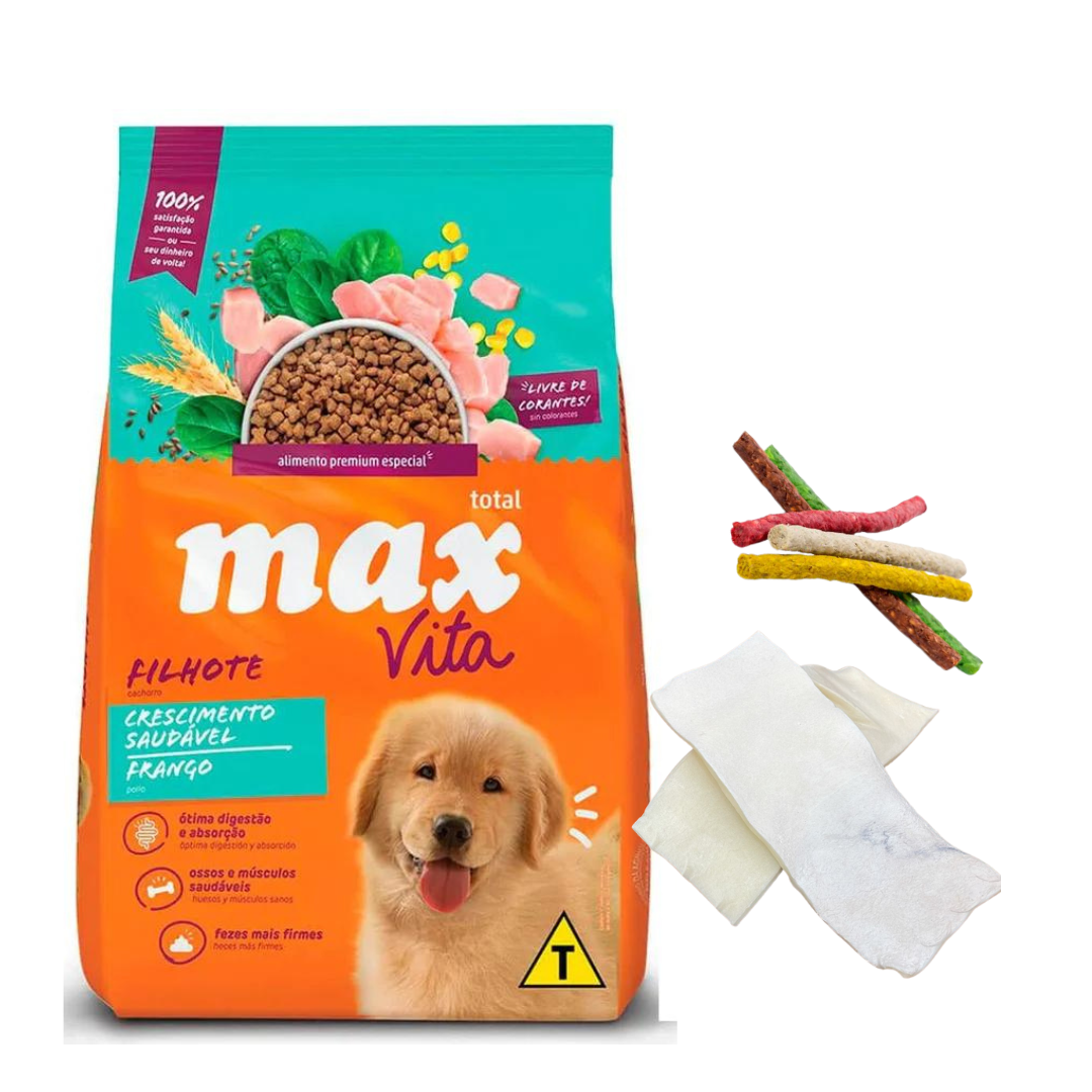 Max Cachorro Pollo 10.1kg + Regalos