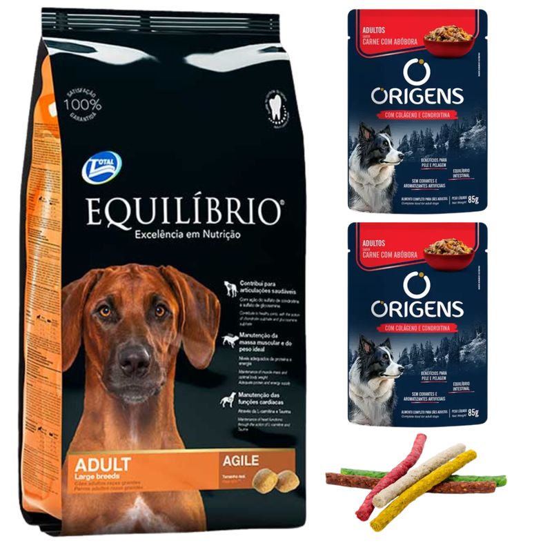 Equilibrio Adulto Raza Grande 15kg + Regalos