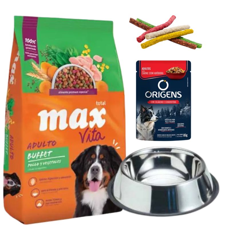 Max Buffet Adulto 22kg + Regalos