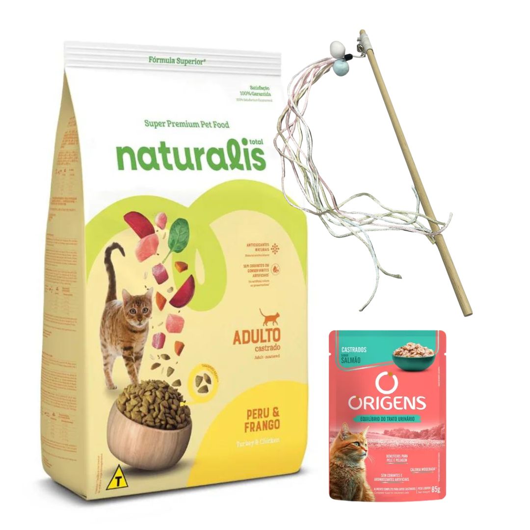 Naturalis Gatos Adultos Castrados 7.5kg + Regalo