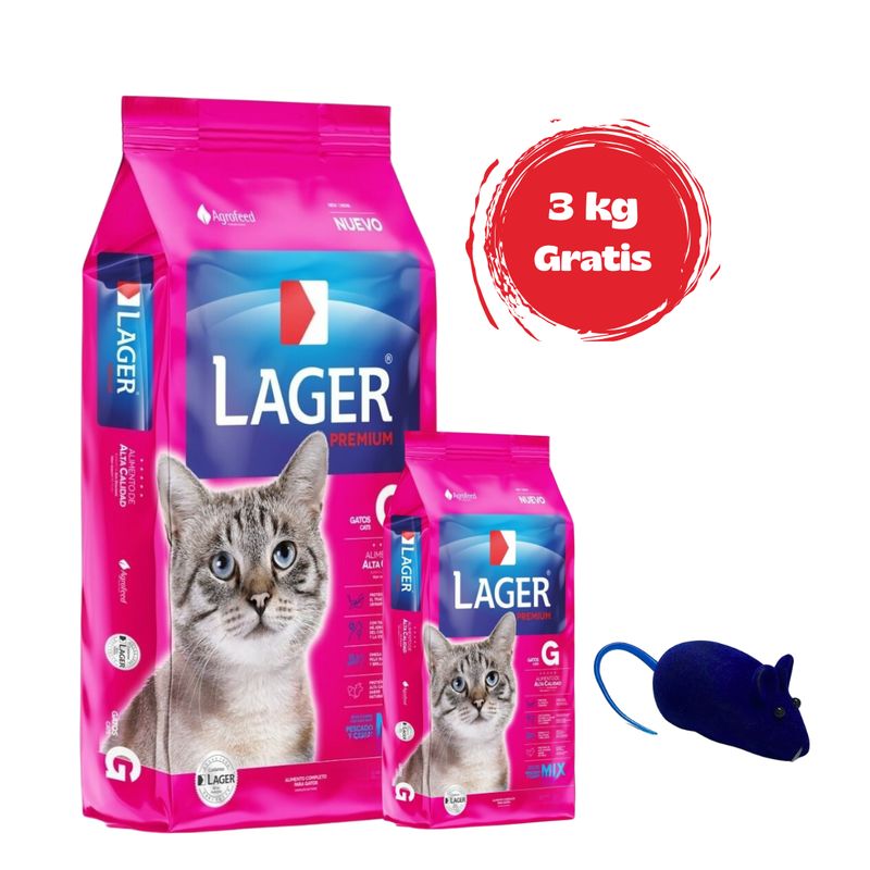 Lager Gato Adulto 22 + 3kg Gratis