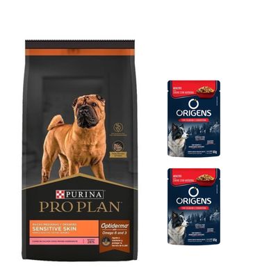 Pro Plan Perro Sensitive Skin 12kg + Regalos