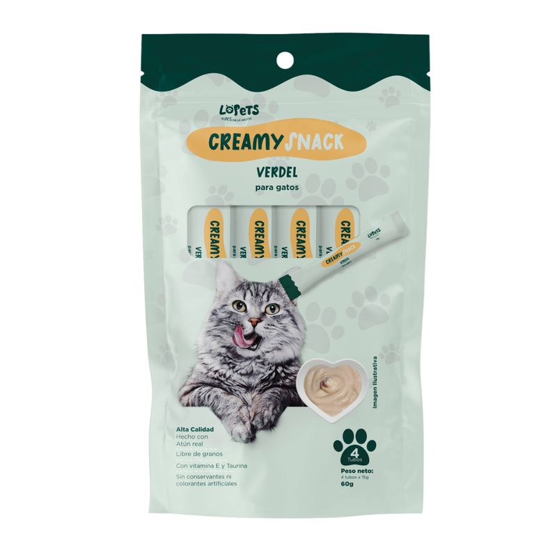 Creamy snack Gato Verdel 4 Sticks
