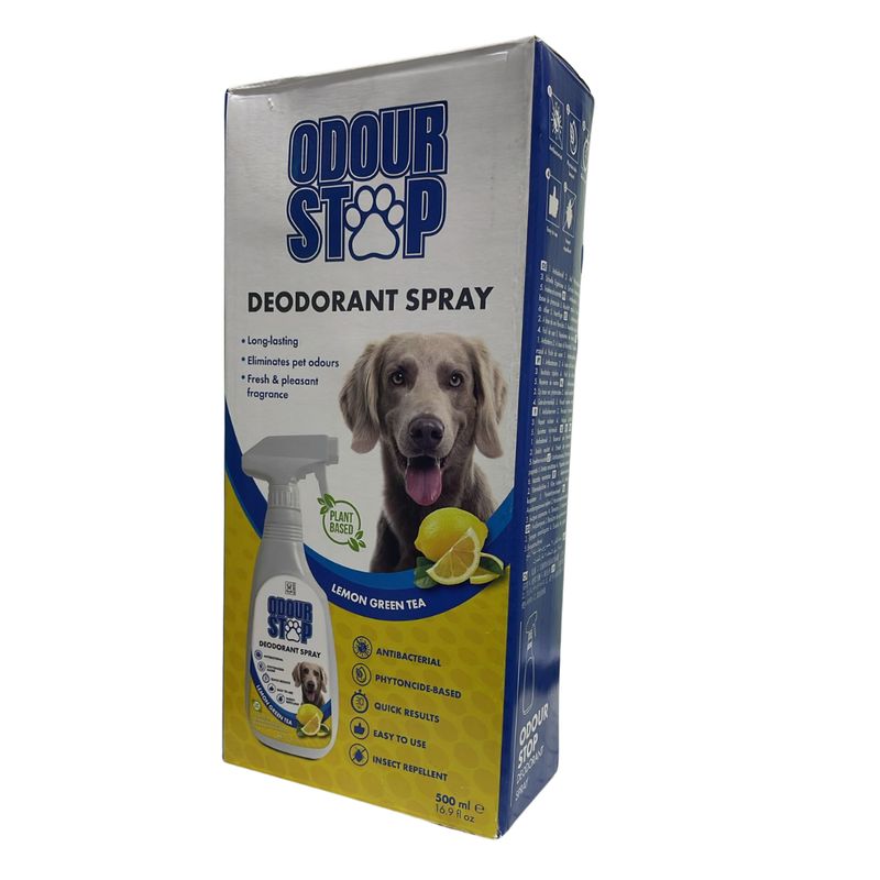 Desodorante en Spray Odour Stop Limon y Te Verde 500ml