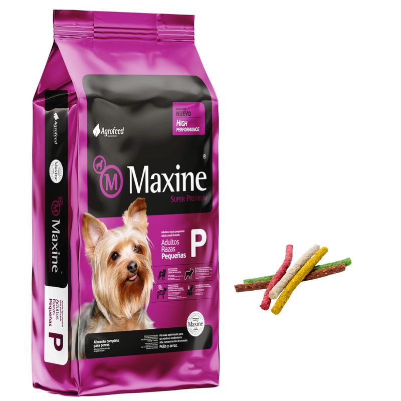 Maxine Adulto Raza Pequeña 7.5kg + Snacks