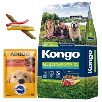 Kongo Tradicional Adulto 21kg + 3kg Gratis + Regalos