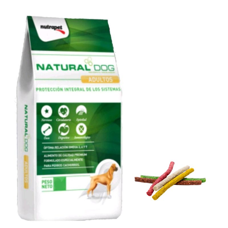 Natural Dog Adulto 7kg + Snacks