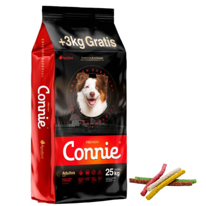 Connie Perros Adultos 22kg + 3kg Gratis + Snacks