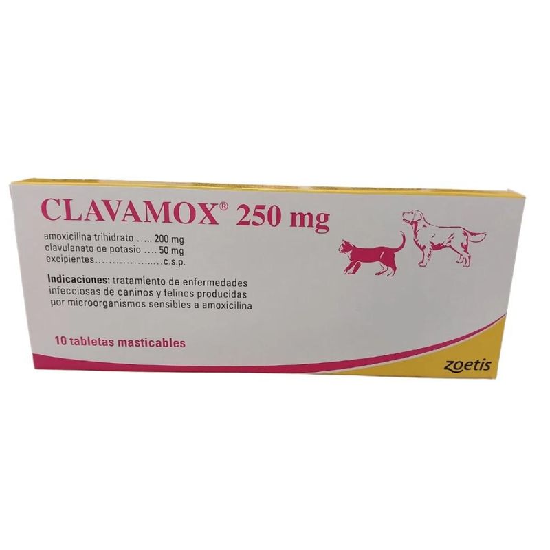 Clavamox 250mg 10 Comprimidos