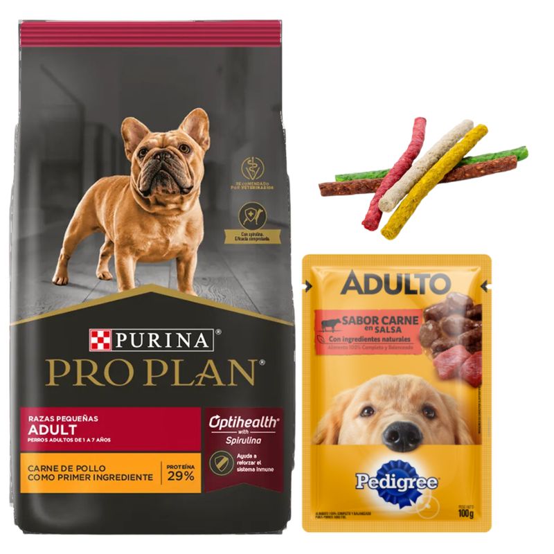 Pro Plan Perro Adulto Raza Pequeña 7.5kg + Regalos
