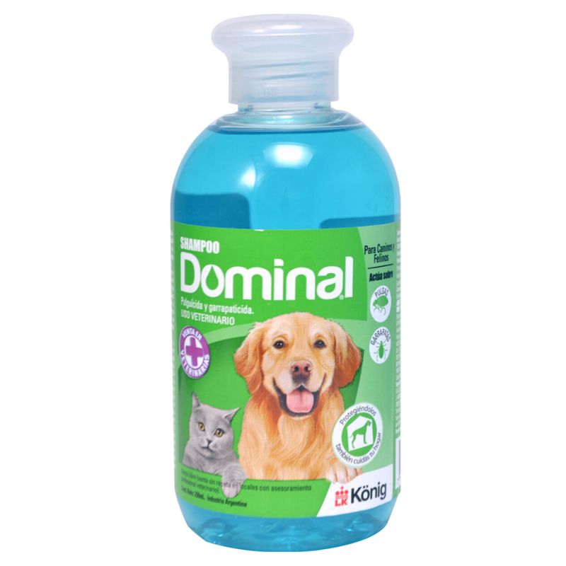 Shampoo Dominal Pulgas y Garrapatas 250cc
