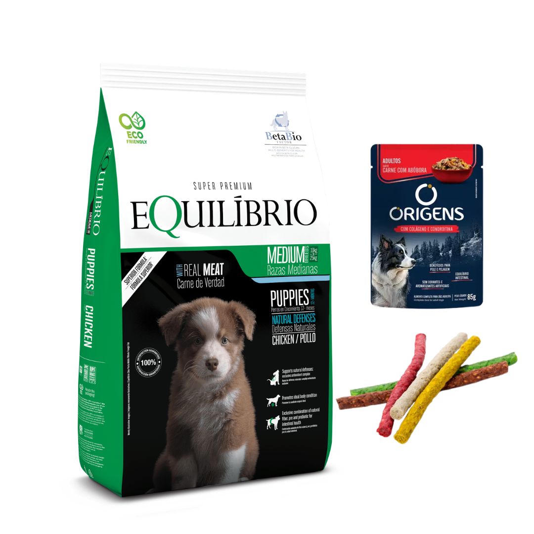 Equilibrio Cachorro Todas Las Razas 18kg + Regalos