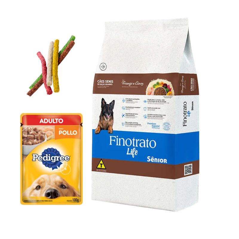 Finotrato Prime Senior Raza Gde. 15kg + Regalos