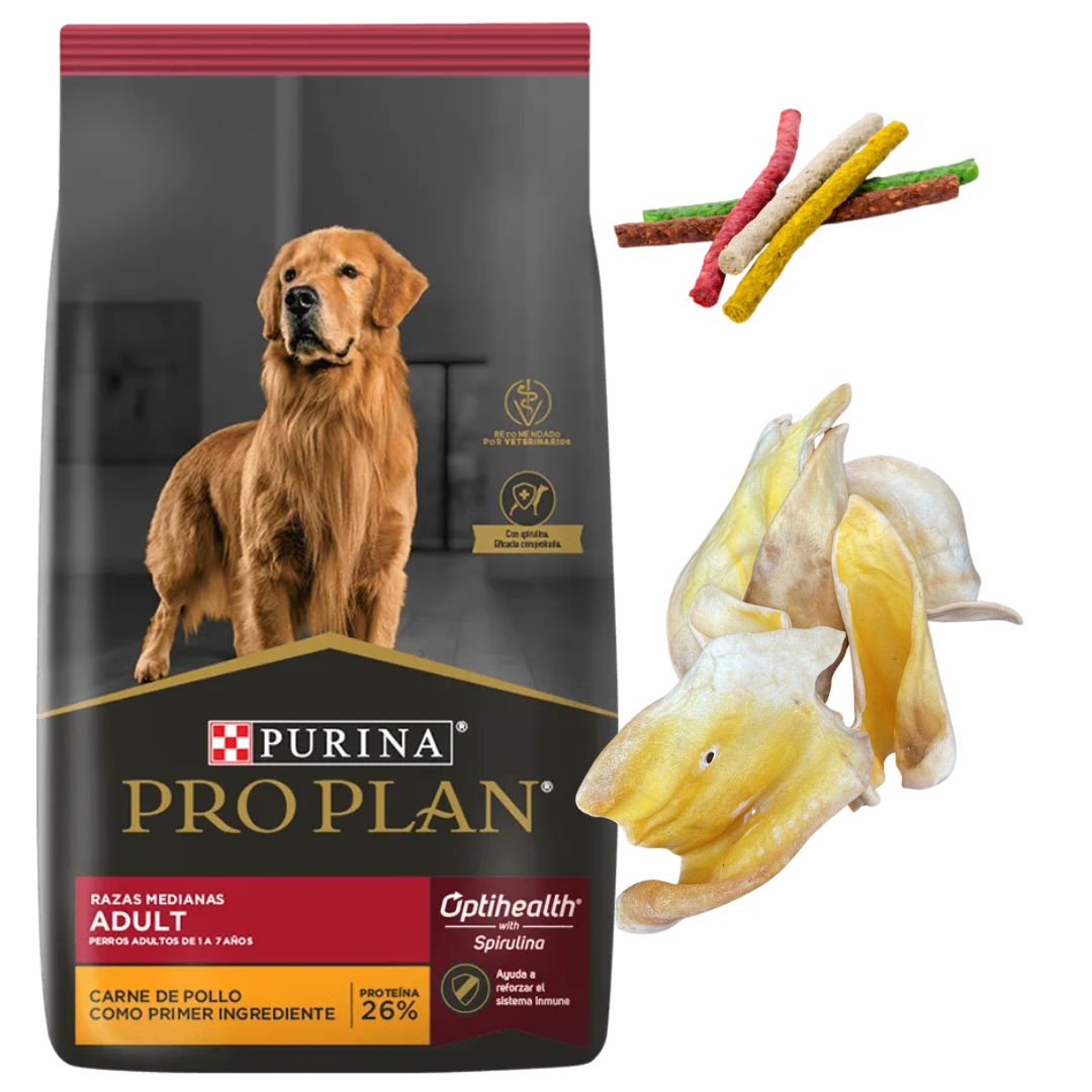 Pro Plan Perro Adulto Raza Mediana 15kg + Regalos