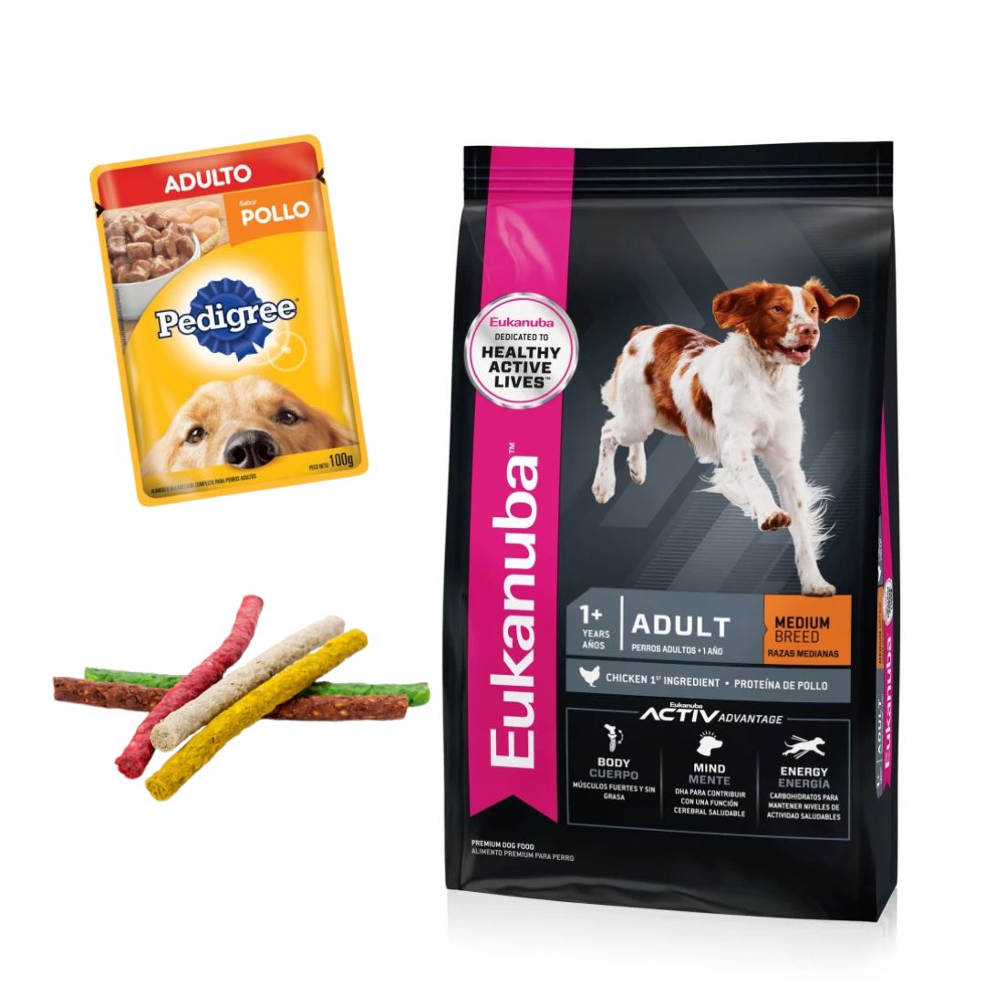 Eukanuba Adulto Razas Medianas 18kg + Regalos