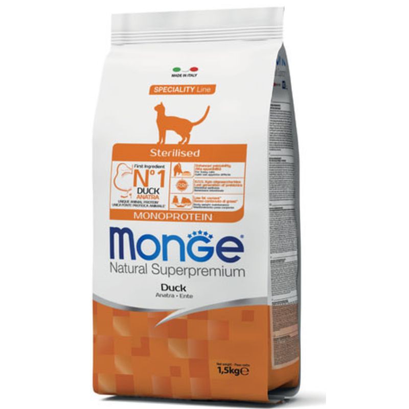 Monge Gato Monoproteina Castrado Pato 1.5kg