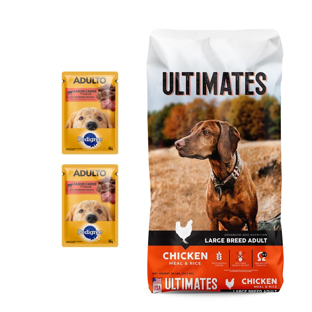 Ultimate Perro Adulto Raza Grande 18.1kg + Regalos
