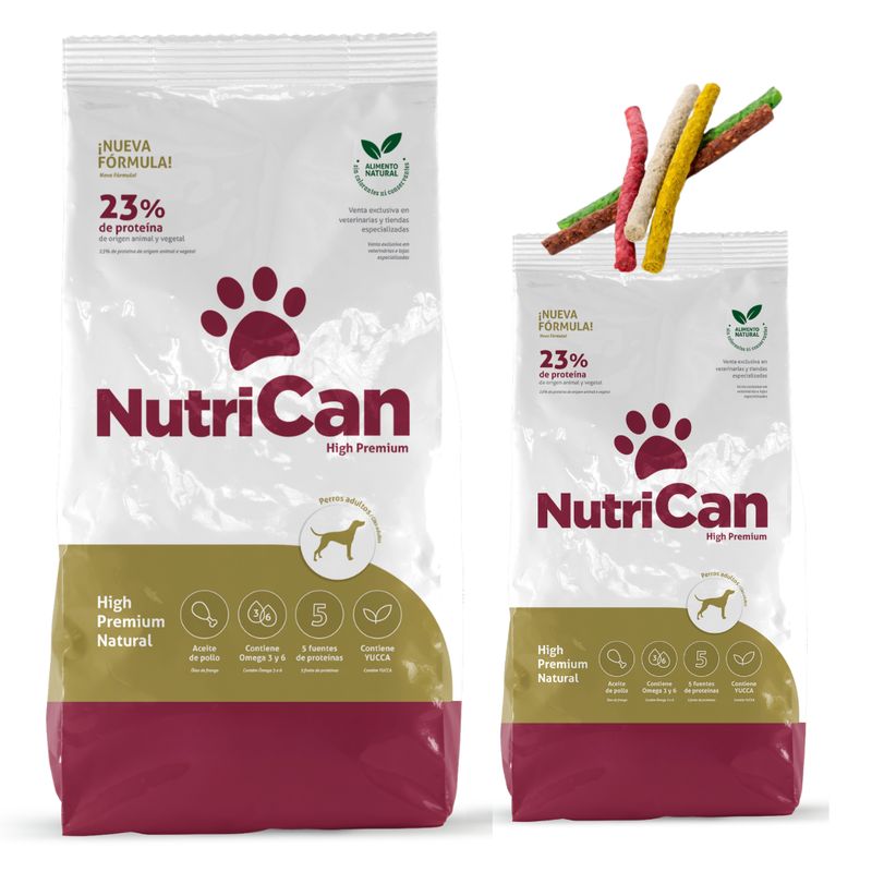Nutrican Adulto Combo 30kg  + Snacks