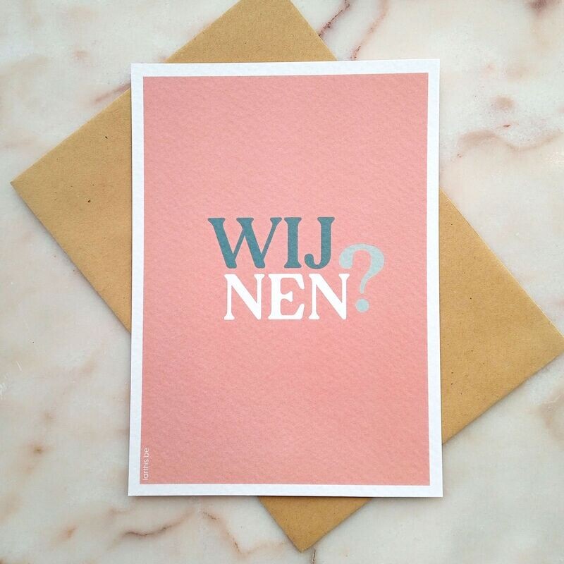 Wenskaart - Wijnen?