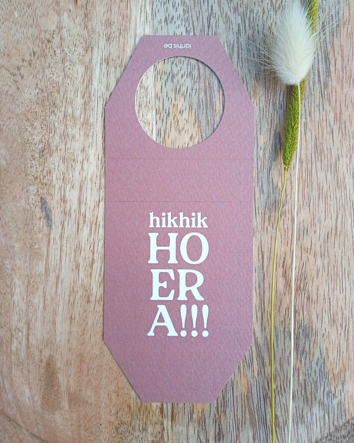 Flessenkaartje - Hik hik Hoera!!!