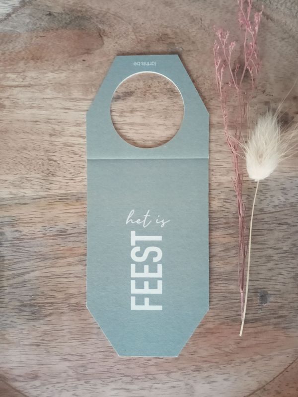 Flessenkaartje - Het is feest