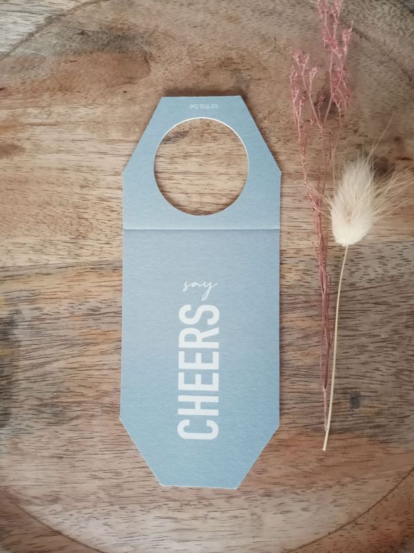 Flessenkaartje - Say cheers