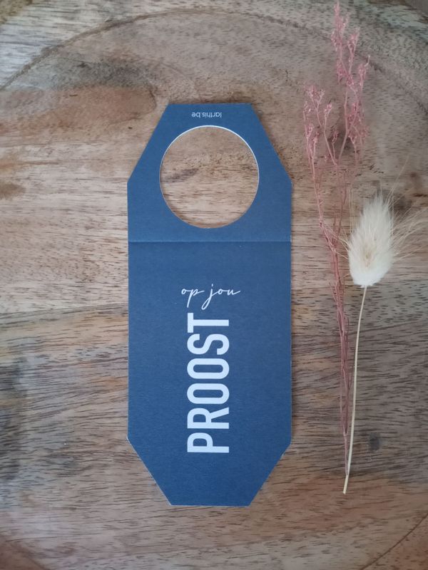 Flessenkaartje - Proost op jou