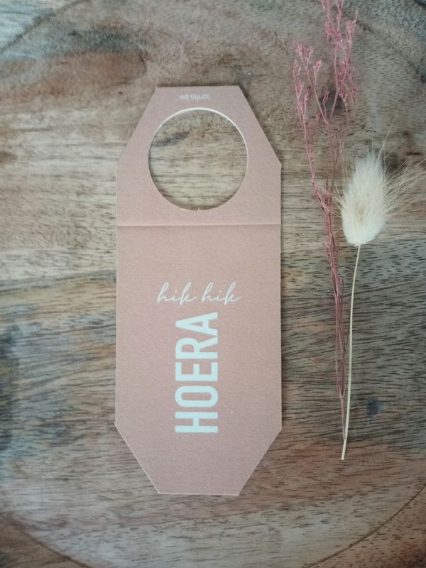 Flessenkaartje - Hik hik hoera