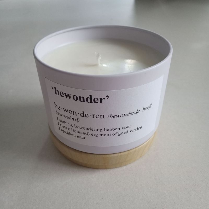 Kaarsenblikje "Bewonder"
