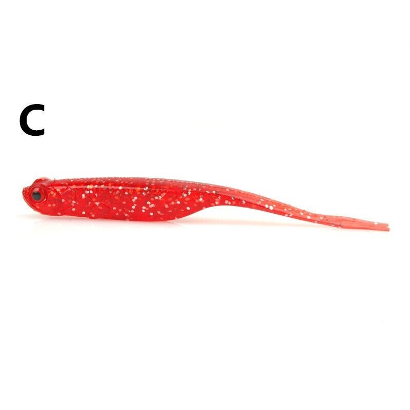 Hollow Body Split Tail Swimbait 4.5 Crimson