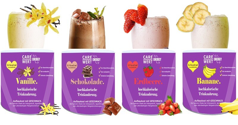 Care-Wert ® Energy Geschmackssorten