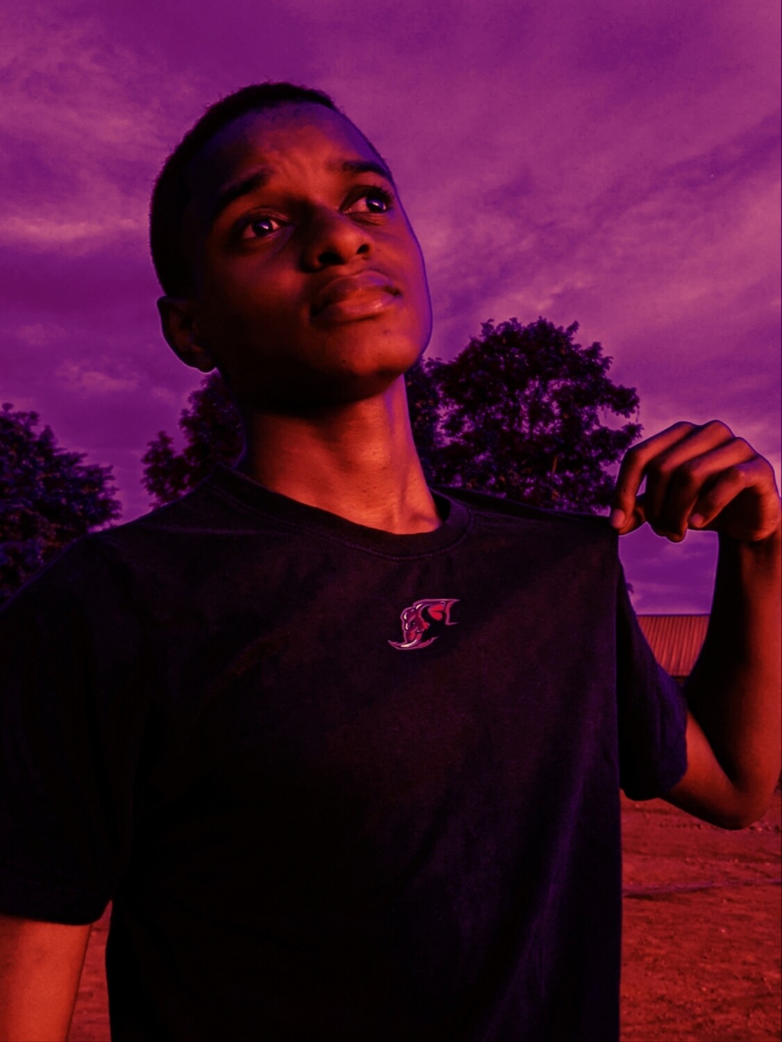 GAME up black shirt