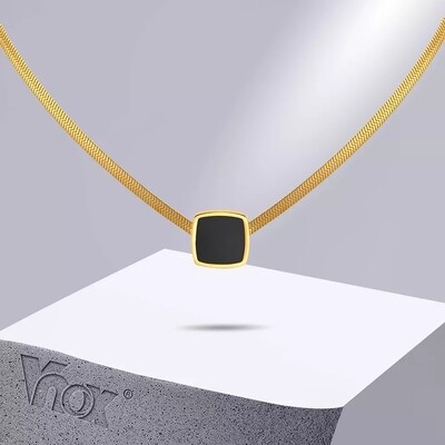 Vnox Flat Snake Chain Necklaces