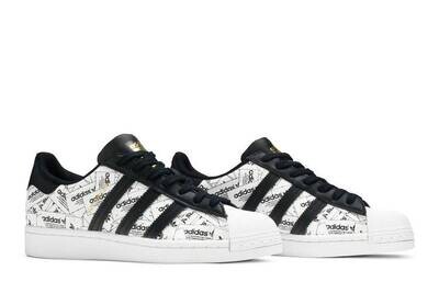 Adidas Superstar reflective label collage white/black
