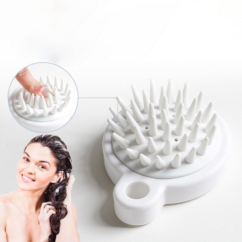 Hair and Head Silicone Brush Massager
