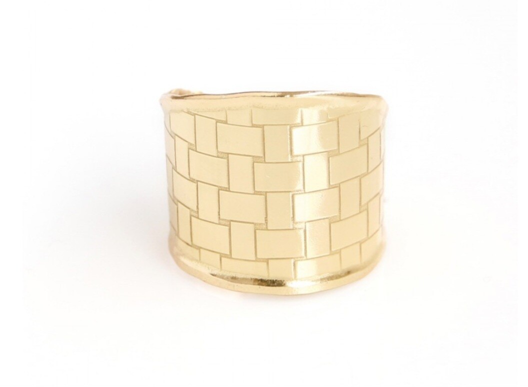 Spangenring Silber vergoldet
