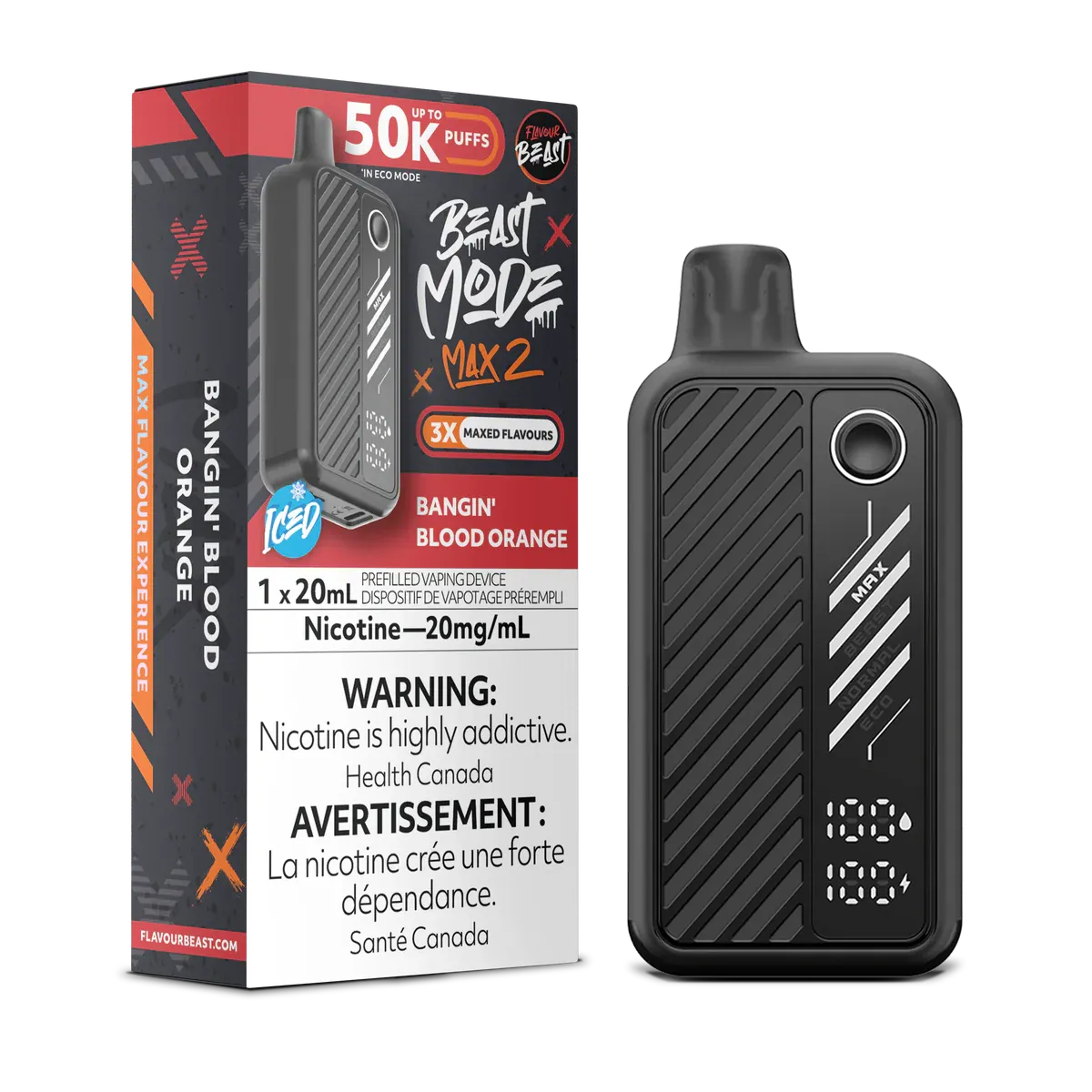 Flavour Beast 50k Bagin blood orange