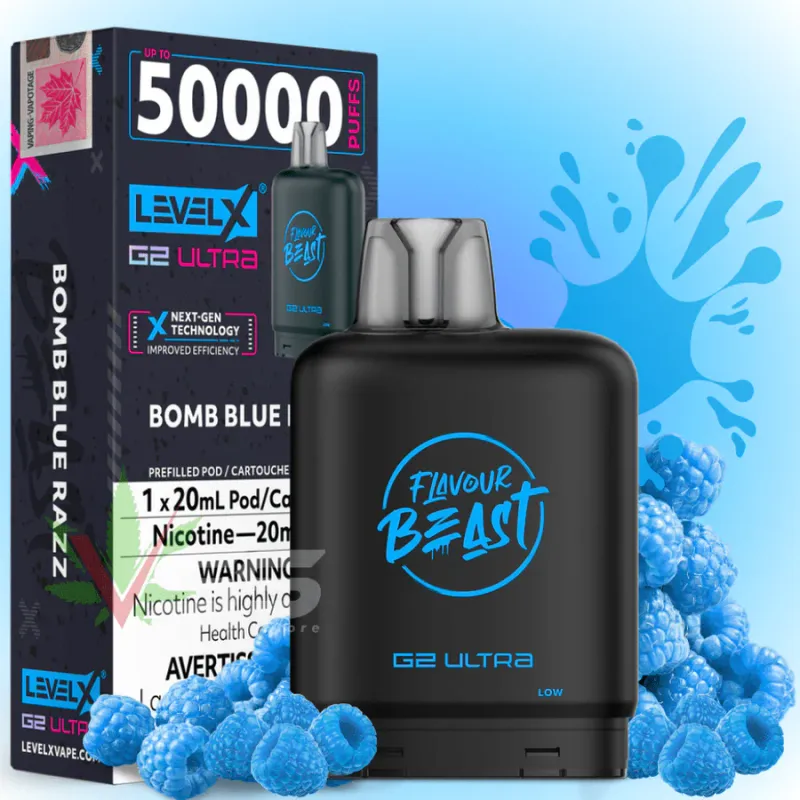 Flavour Beast 50k Pods Bomb Blue Razz