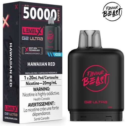 Flavour Beast 50k Pods Hawaiian Red