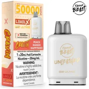 Flavour Beast 50k Pods Peach Mango Happy Bake