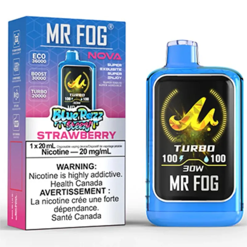 Mr Fog Blue Razz Stezzy strawberry 36k