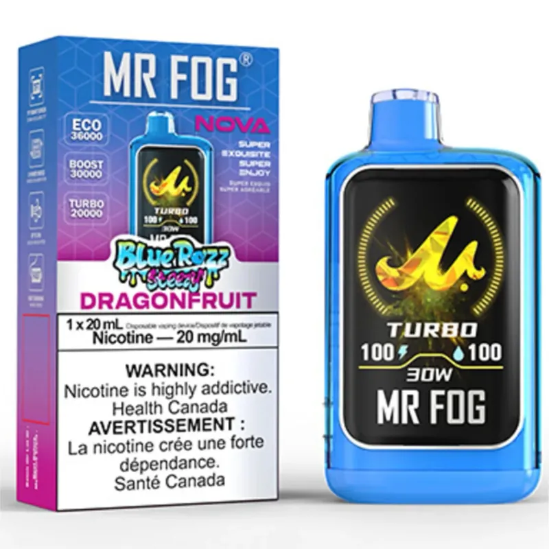 Mr Fog Blue Razz Stezzy DragonFruit 36k