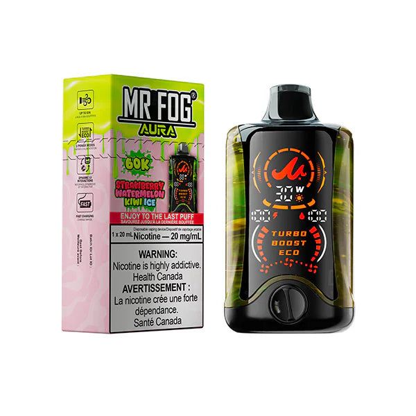 Mr Fog Aura 60k Strawberry Watermelon Kiwi Ice